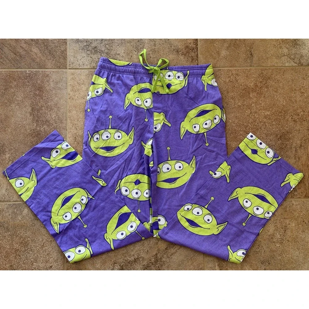 Disney Pixar Toy Story Alien Knit Pajama Pants, Men's Small Purple NWT - Picture 4 of 9